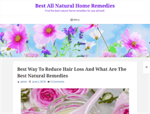 Tablet Screenshot of naturalhomeremedy.org